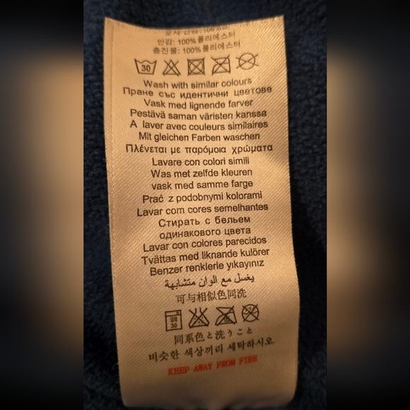 EUC; Ben Sherman Baby Quilted Winter Jacket; Size: Age 1-2; Concealed Hood; Blue - Picture 8 of 11